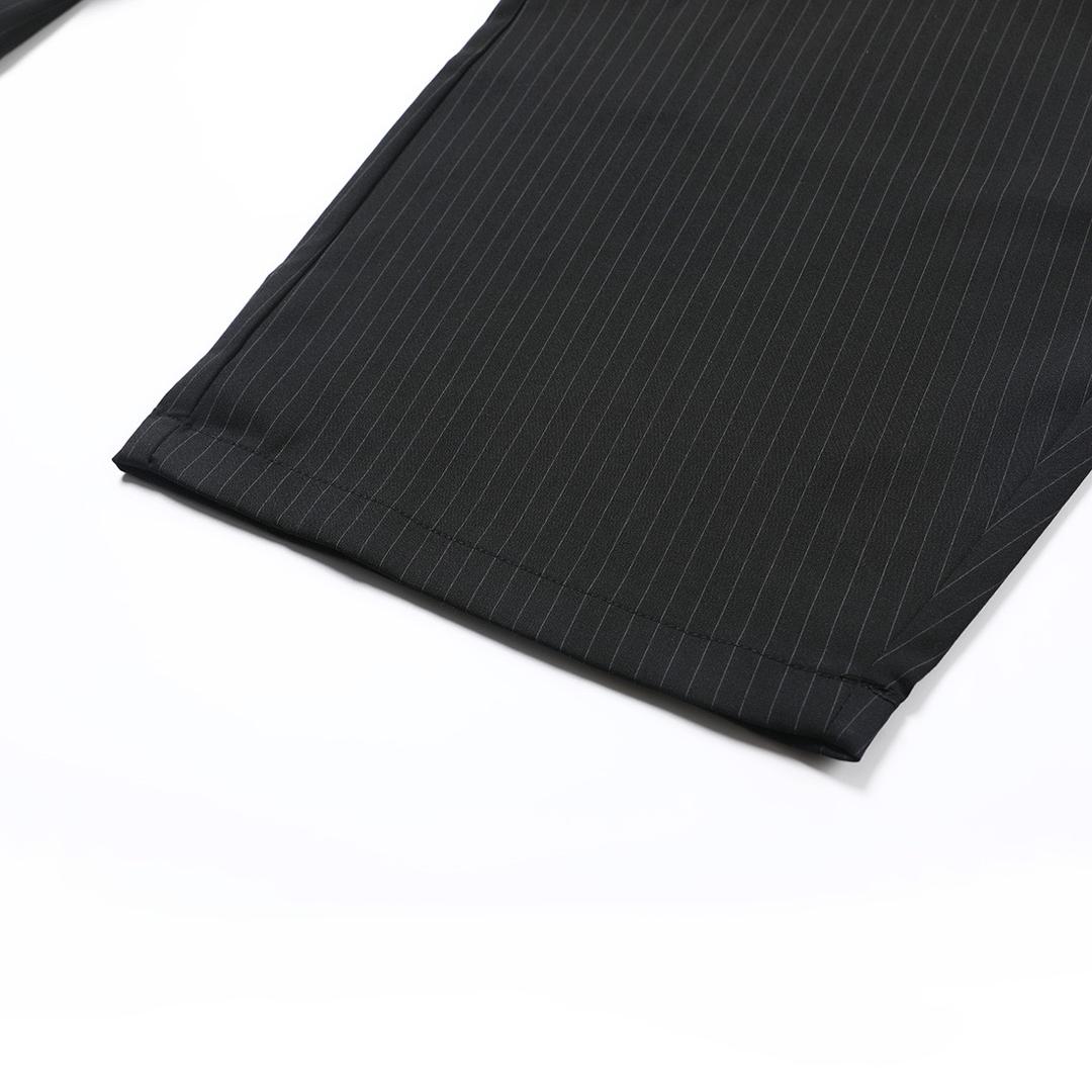 Pleated Stripe Pants