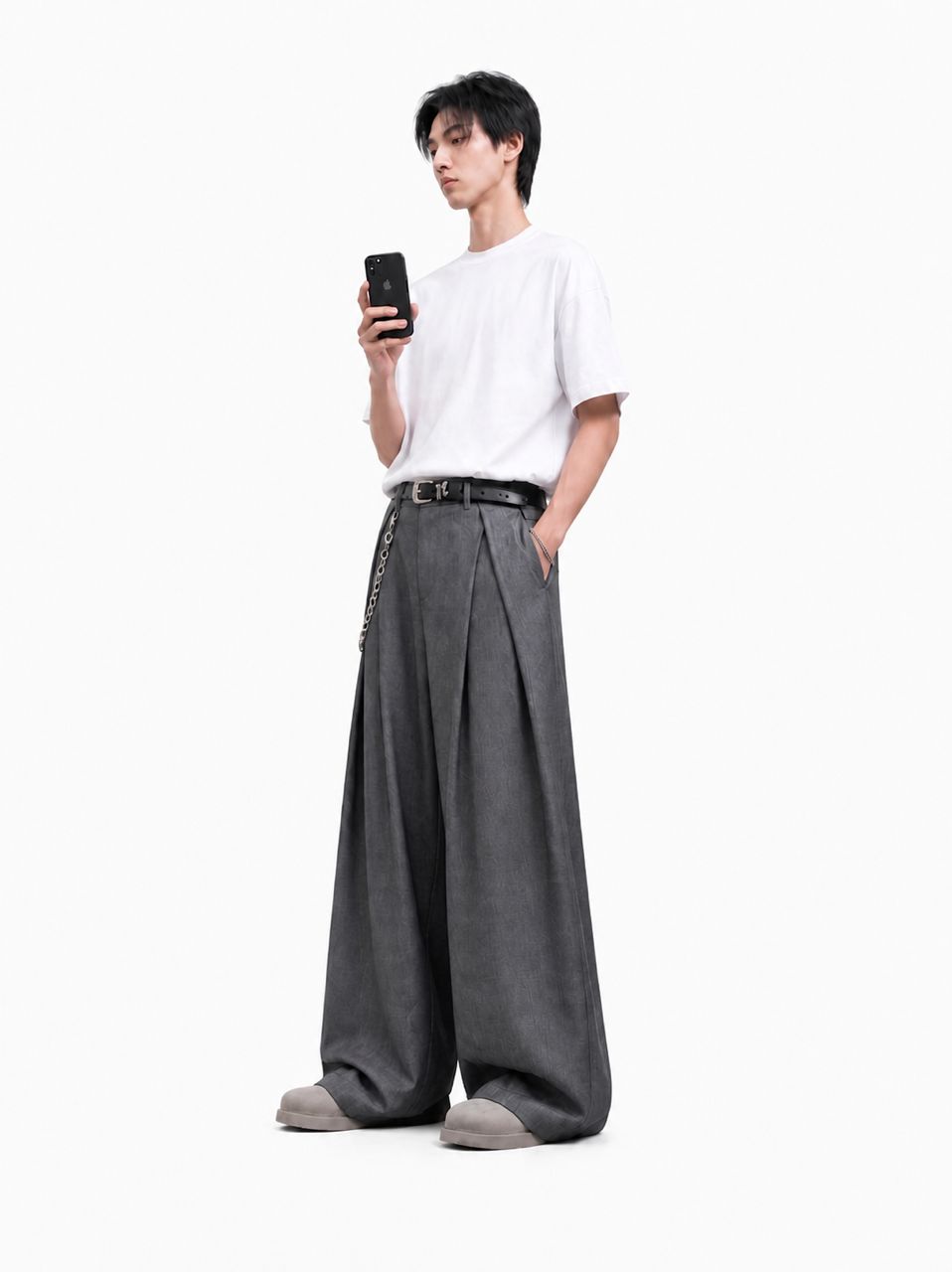 Pleated Pants